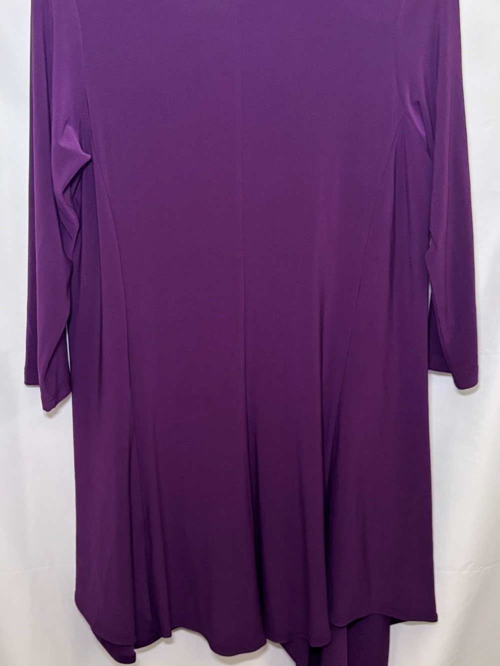 Sympli Asymmetrical Tunic Blouse Color Merlot Size 12 - Picture 8 of 10